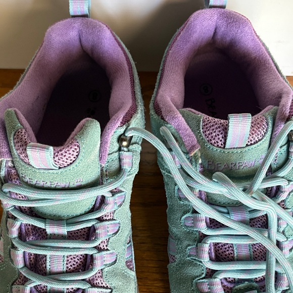 Women's Gray and Purple Hiking Shoes - Picture 2 of 4